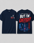 'I cannot speak English but I'm excited!' short sleeve tee - Tokyo city design