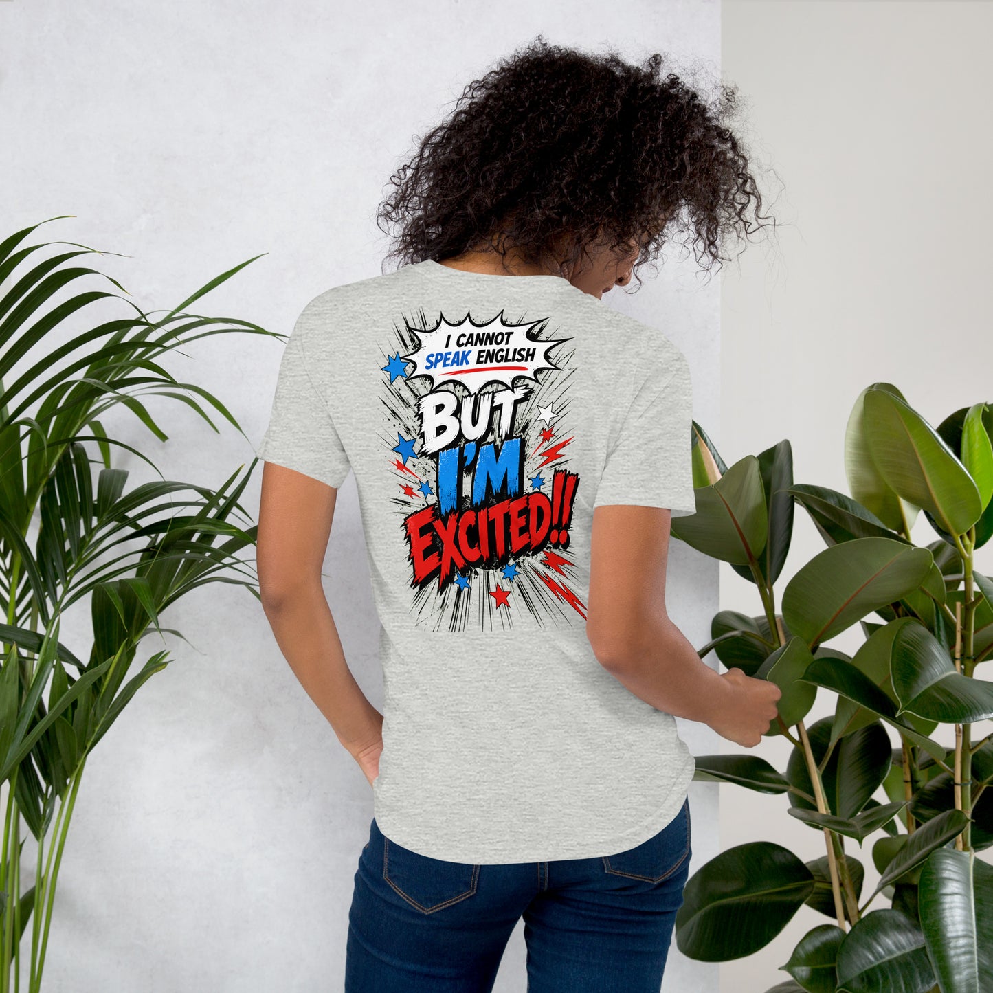 I'm Excited - 爆発デザイン、ユニセックスTシャツ