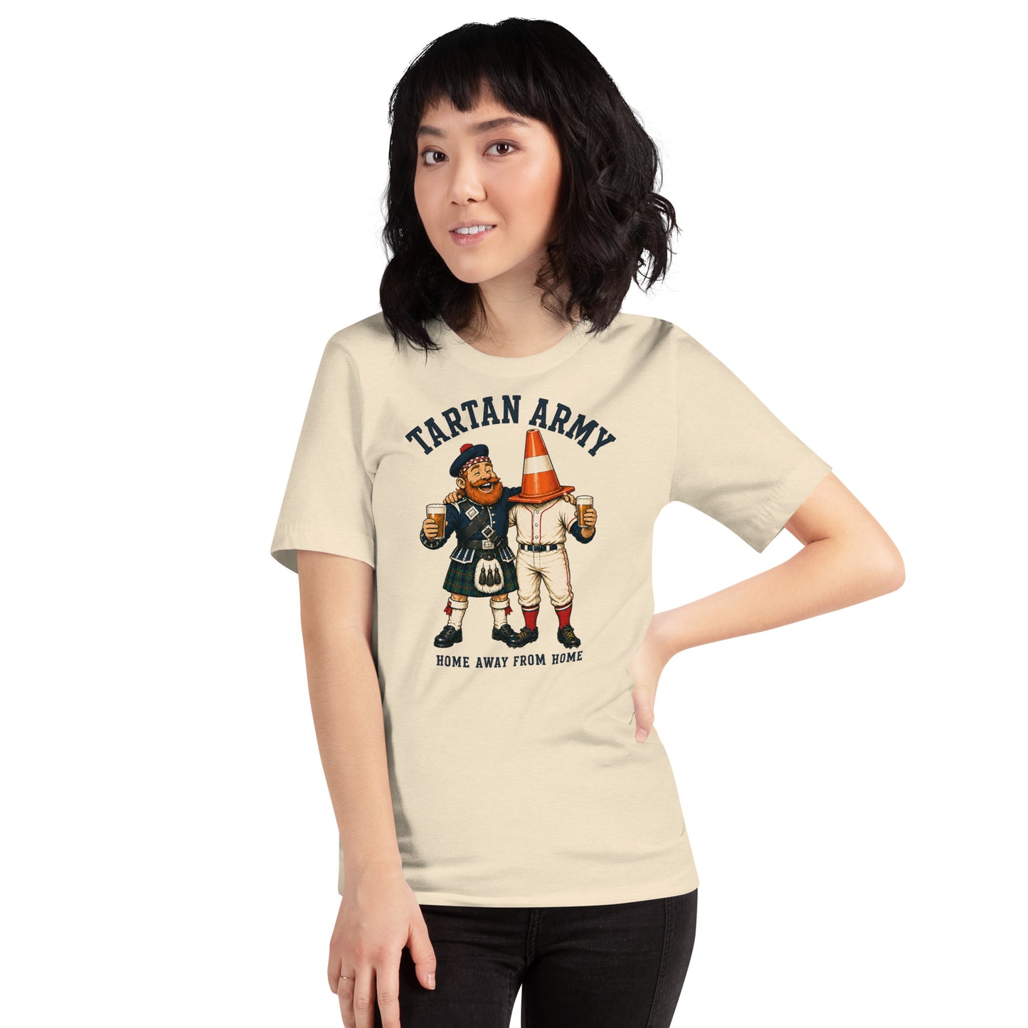 タータン・アーミー アウェイ・フロム・ホーム デザイン1 - ユニセックスTシャツ