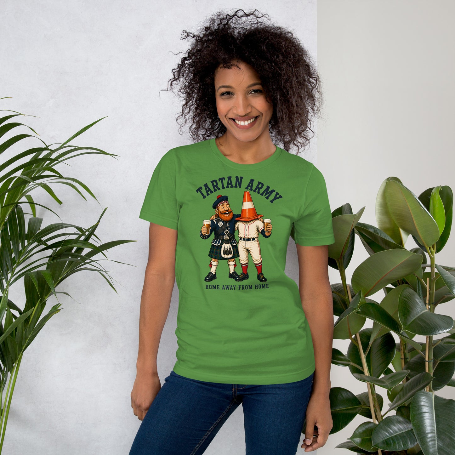 タータン・アーミー アウェイ・フロム・ホーム デザイン1 - ユニセックスTシャツ