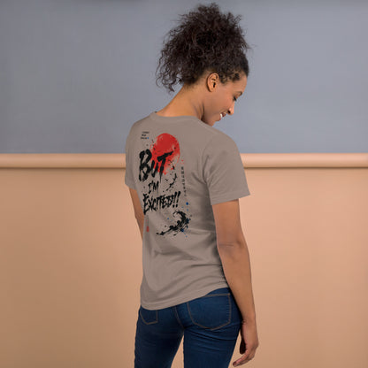 I'm Excited - Brushwork Design, 男女兼用Tシャツ