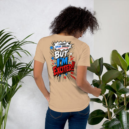 I'm Excited - 爆発デザイン、ユニセックスTシャツ